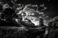 422 - NEXT TO HEAVEN 2 - ZERNIG EVA MARIA - germany <div : Bad Endorf, Baum, Bavaria, Bayern, Chiemgau, Christentum, Fluss, Kirche, Landkreis Rosenheim, Landschaft, Oberbayern, Religion, Turm, Wiese, Zwiebelturm, christlich, emzphoto, fromm